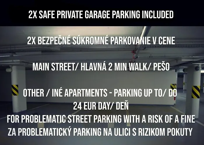 E1 Luxury Oldtown - 2x Parking, Foodstore, Pcscreen, Netflix, Unlimited Music, Crib, Babychair, Fastwifi, Aircon Košice